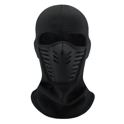 Thermal Fleece Full-Face Winter Balaclava - Black