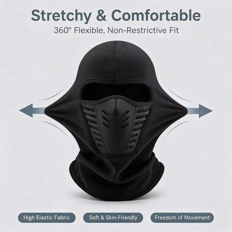 Thermal Fleece Full-Face Winter Balaclava - shared design and use details