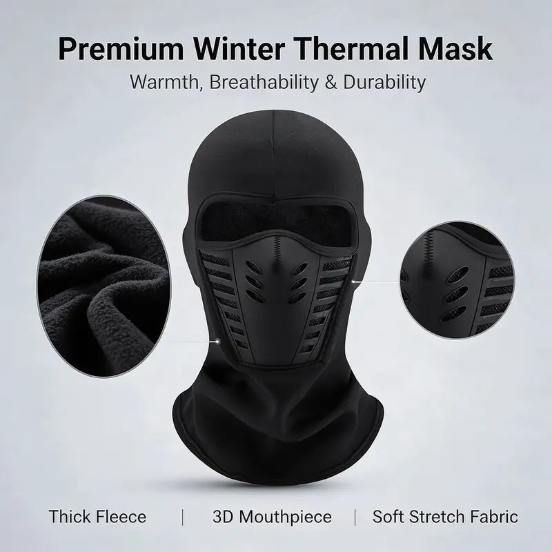 Thermal Fleece Full-Face Winter Balaclava - shared design and use details
