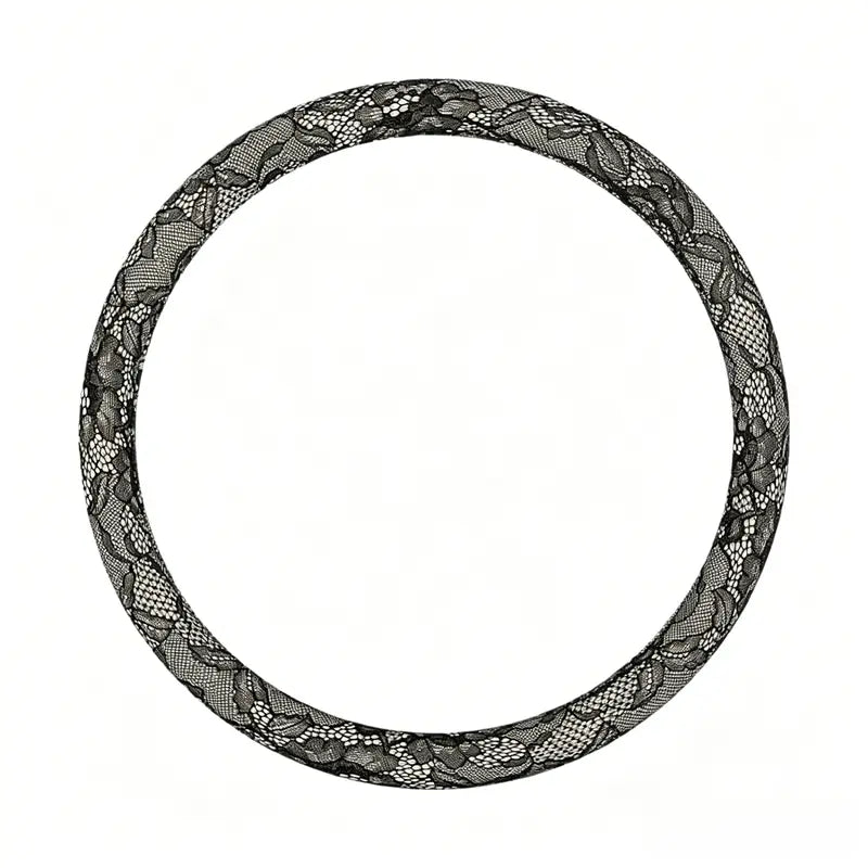 Lace Steering Wheel Cover — Color, Shape and Bow Options