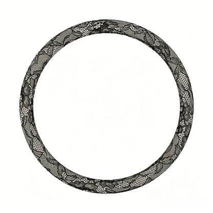 Lace Steering Wheel Cover — Color, Shape and Bow Options