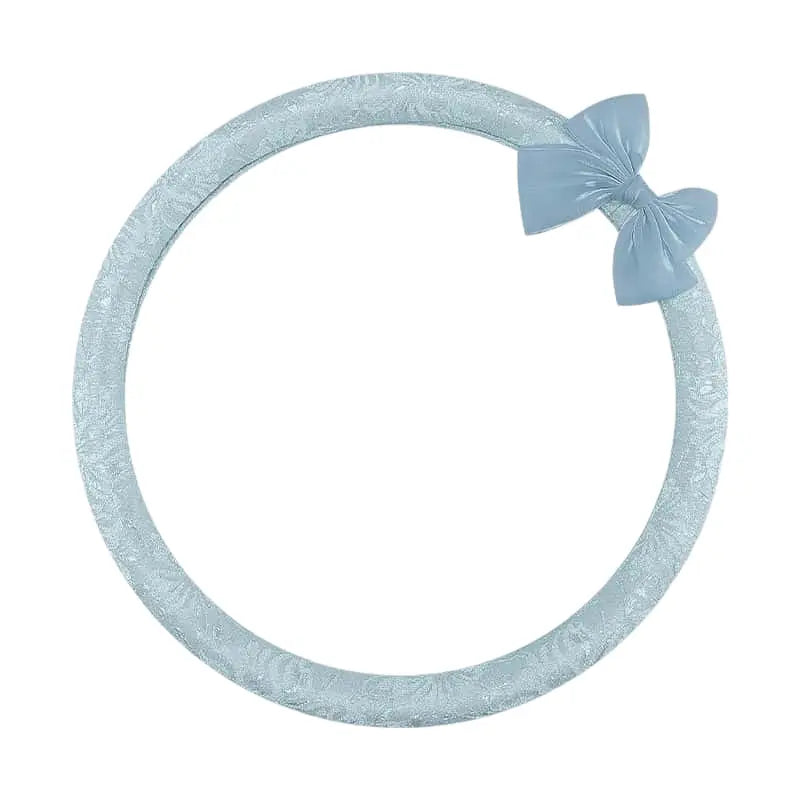 Lace cover — Bow / Blue / Round