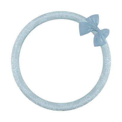 Lace cover — Bow / Blue / Round