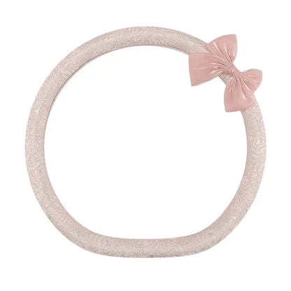 Lace cover — Bow / Pink / D-shaped