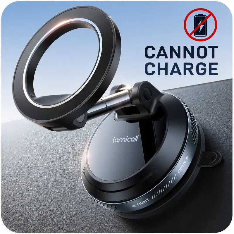 Lamicall Magnetic Car Phone Holder — （Not charging）Car mount