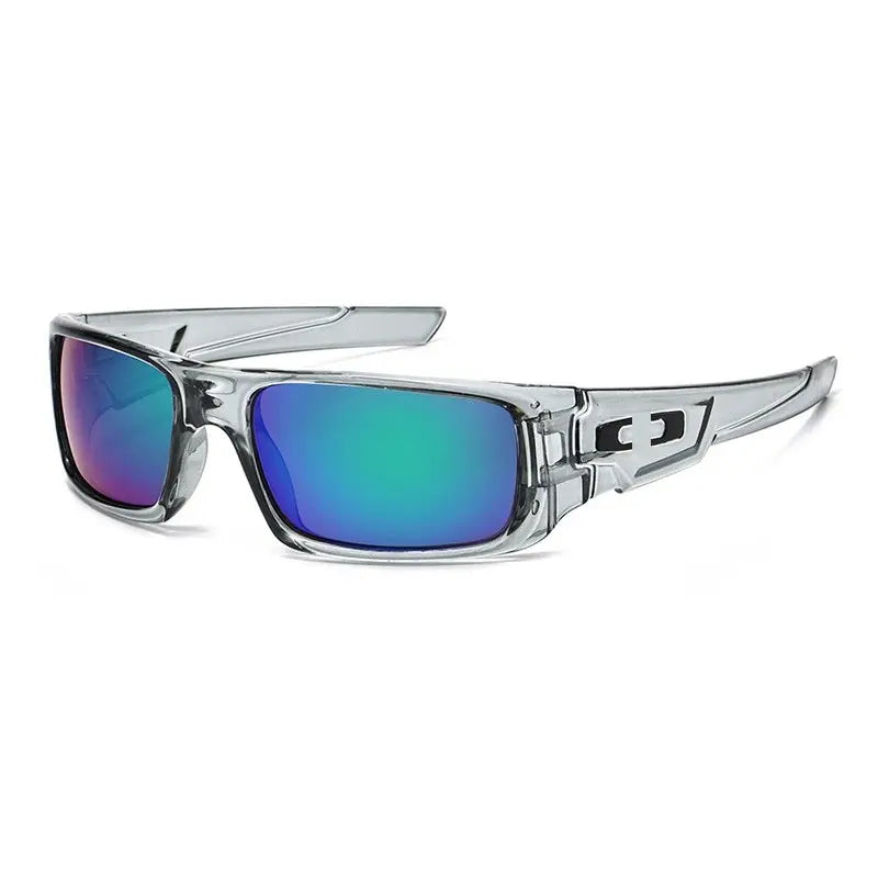 Gray Sport Sunglasses with Mirrored Lenses — 3