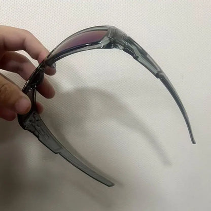 Gray Sport Sunglasses with Mirrored Lenses — 5