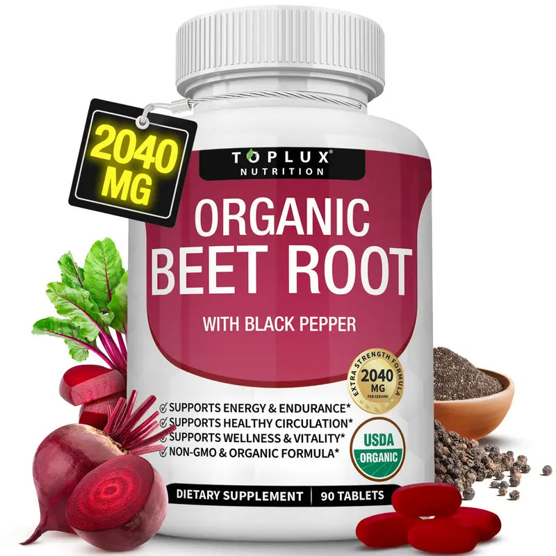 Beet Root & Black Pepper Supplement Tablets - original gallery 1