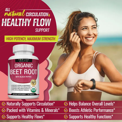 Beet Root & Black Pepper Supplement Tablets - original gallery 2