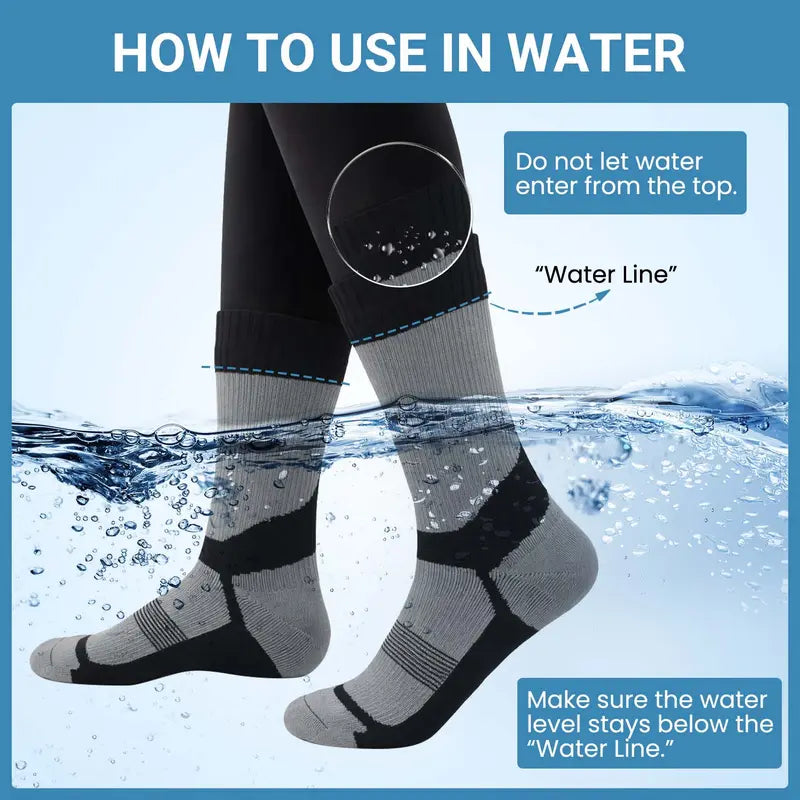 Isunie Three-Layer Outdoor Socks — Two Pairs - source design and use details
