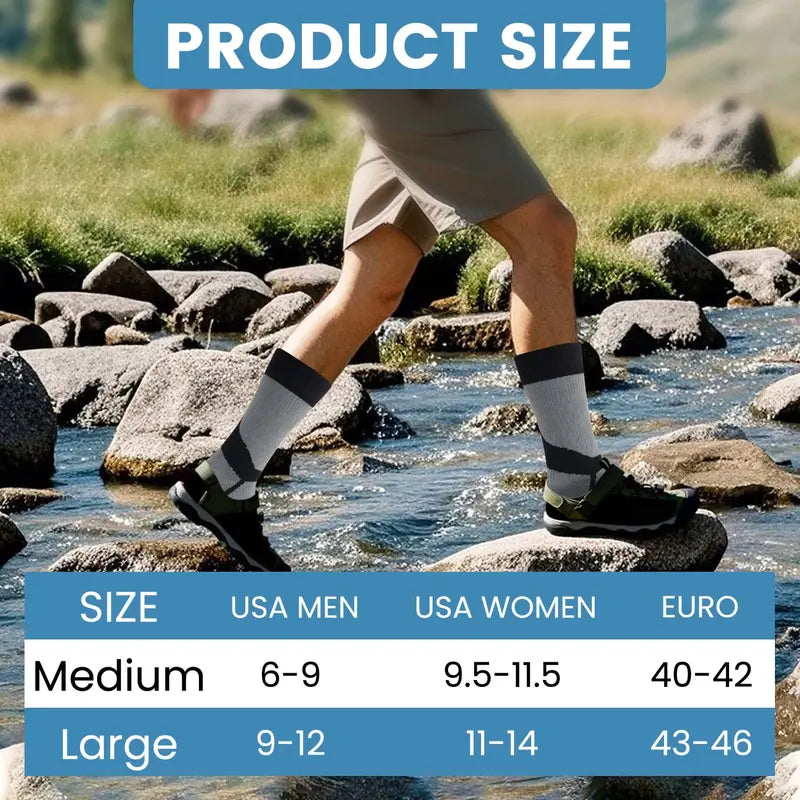 Isunie Three-Layer Outdoor Socks — Two Pairs - source design and use details