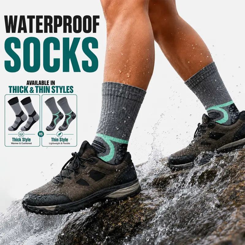 Isunie Three-Layer Outdoor Socks — Two Pairs - source design and use details