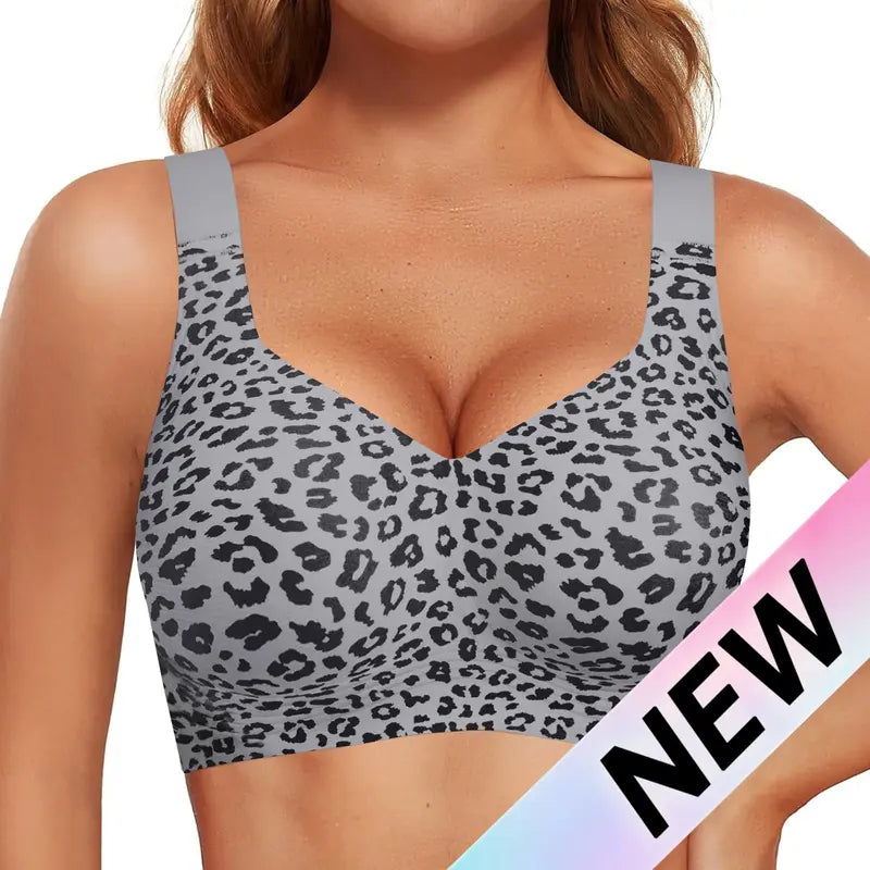 Wireless Seamless Full-Coverage Bras — 2-Pack - Gray Leopard original variant photo