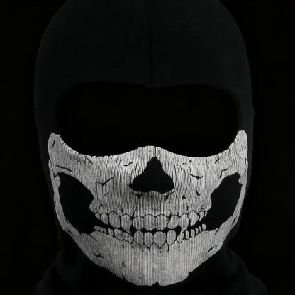 Skull-Print Stretch Balaclava - source design and use details