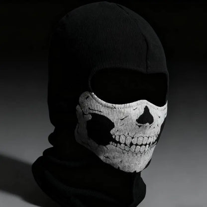 Skull-Print Stretch Balaclava - source design and use details