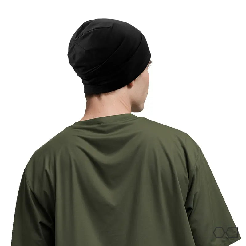 SHINENEOTH Black Lightweight Skull Caps — Two Caps - source design and use details