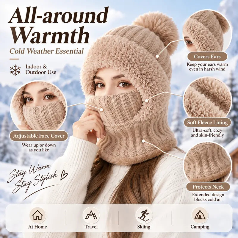 3-in-1 Fleece Winter Balaclava - source design and use details