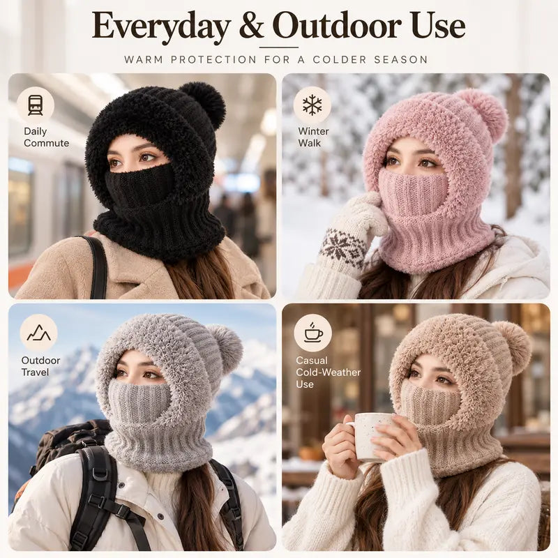 3-in-1 Fleece Winter Balaclava - source design and use details