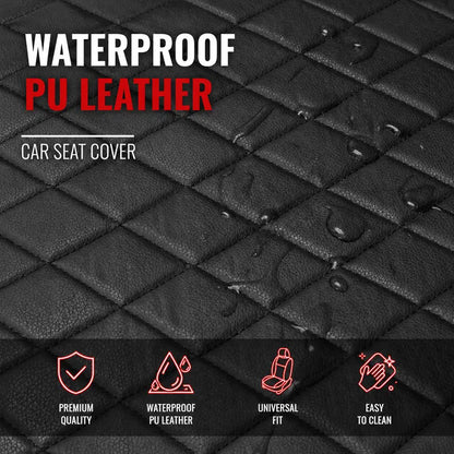 AUTOYOUTH PU Leather Front Seat Covers — 2 Covers