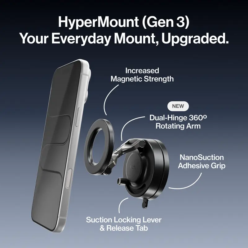 STATIK HyperMount Gen 3 Magnetic Car Phone Mount