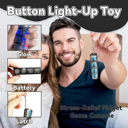 LED Keyboard Fidget Keyrings — 2 Random Designs