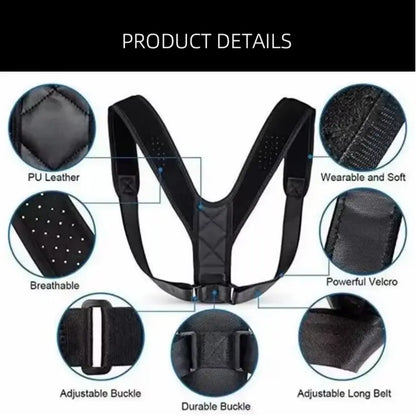 Adjustable Shoulder and Upper-Back Support Brace - source design and use details