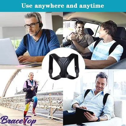 Adjustable Shoulder and Upper-Back Support Brace - source design and use details