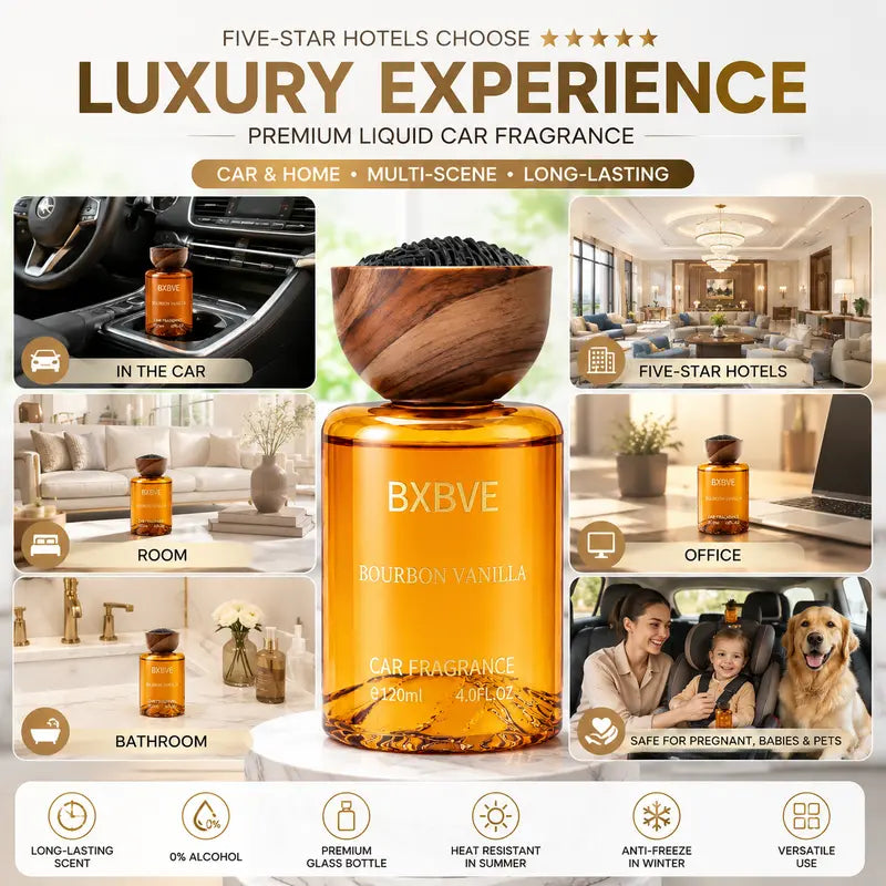 120 mL Glass Car Fragrance Bottles — 3 Random Selections