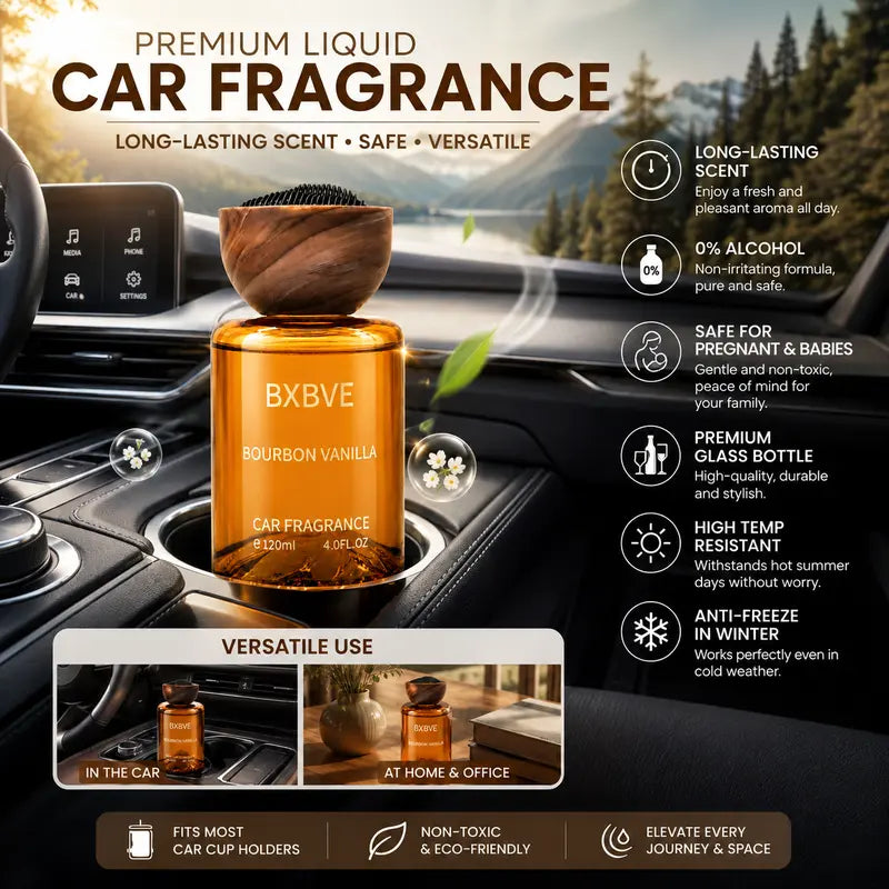 120 mL Glass Car Fragrance Bottles — 3 Random Selections