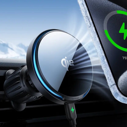 Lamicall Magnetic Wireless Mobile Charger Car Phone Holder — Qi2 Fast Charging + Cooling