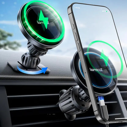 Lamicall Magnetic Wireless Mobile Charger Car Phone Holder — Default