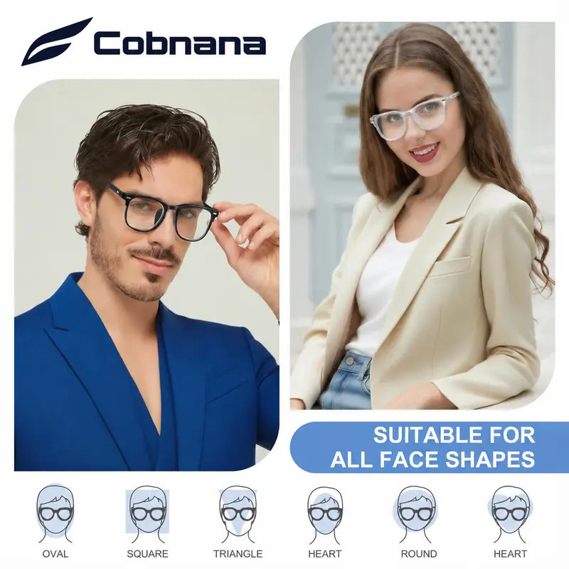 Black Frame Blue-Light Screen Glasses - source design and use details