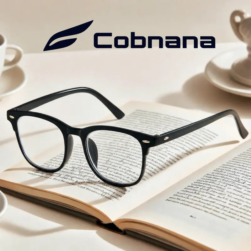 Black Frame Blue-Light Screen Glasses - source design and use details