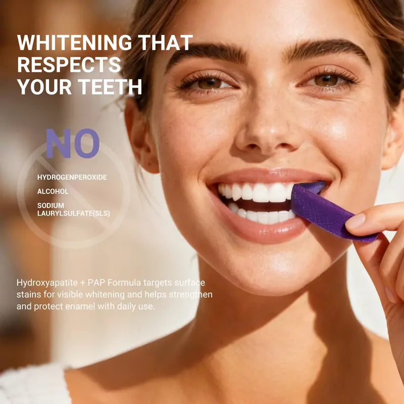 Purple Teeth Whitening Strips with Cheek Retractors — 2-Box Set - original gallery 4