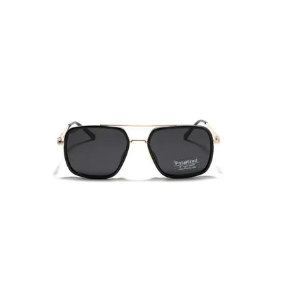 Geometric Double-Bridge Sunglasses - source design and use details