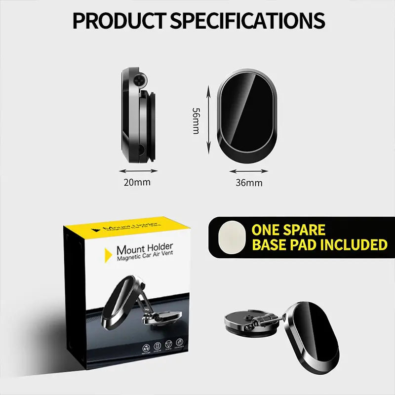 Foldable Magnetic Dashboard Phone Mount - original product photo 7