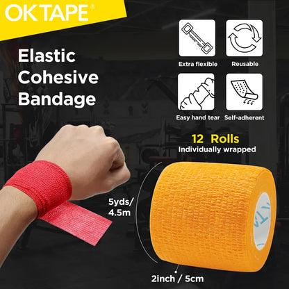 OK TAPE Twelve Roll Cohesive Wrap Packs — 1