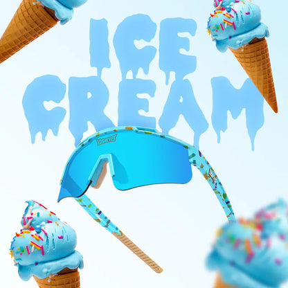 LosReyes Kids Sport Sunglasses — CREAM BLUE