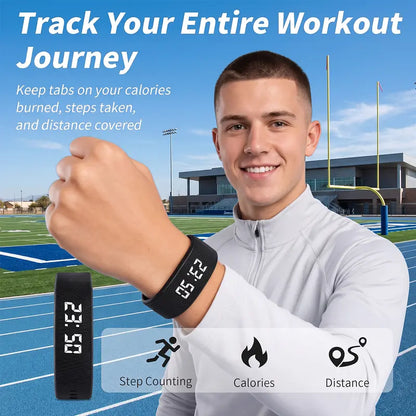 USB-Charging Fitness Band with Silent Vibration Alarm - original product photo 7