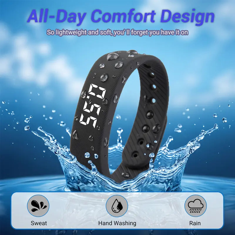 USB-Charging Fitness Band with Silent Vibration Alarm - original product photo 6