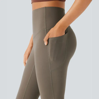 High-Waist Pocket Bootcut Leggings - original gallery 6