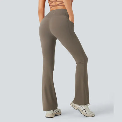 High-Waist Pocket Bootcut Leggings - original gallery 3