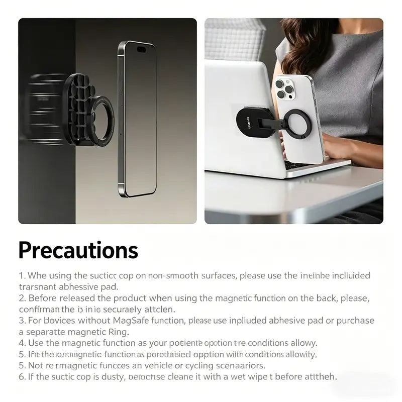QY76 MagLock Magnetic Phone Holder for Cars