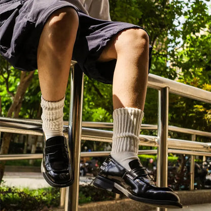 Four Pair Ribbed Crew Sock Packs — 3
