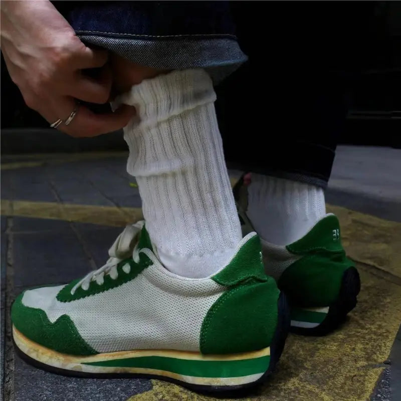 Four Pair Ribbed Crew Sock Packs — 1