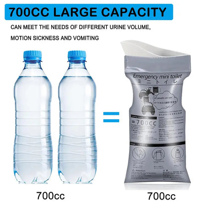 Disposable Emergency Urinal Bags — 16 Bags