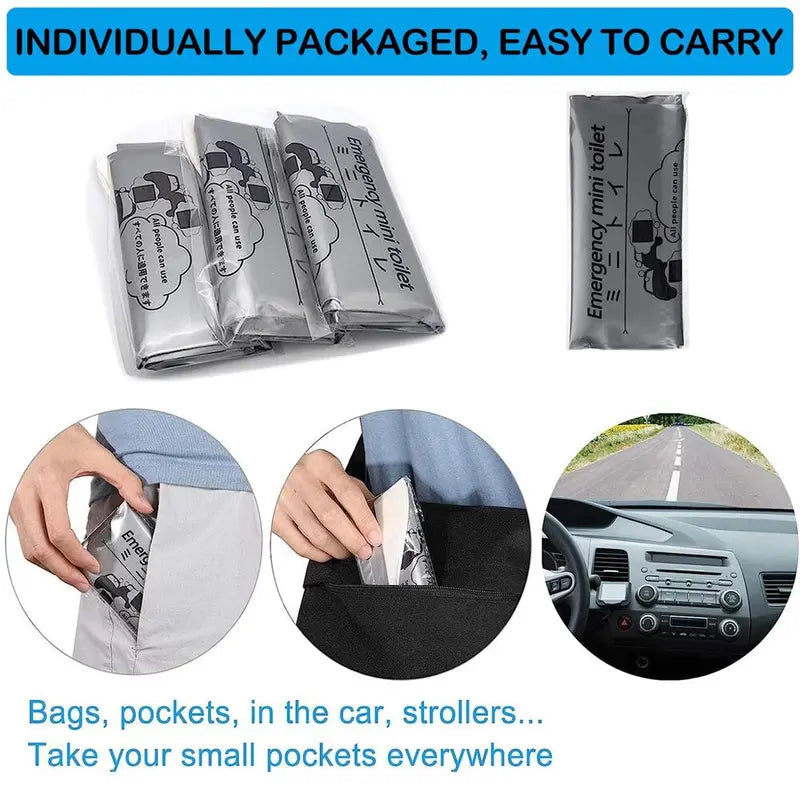 Disposable Emergency Urinal Bags — 16 Bags