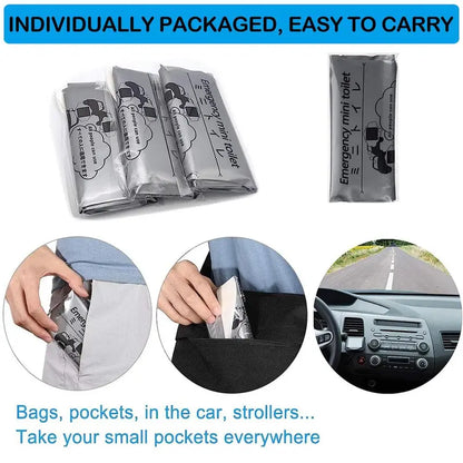 Disposable Emergency Urinal Bags — 16 Bags