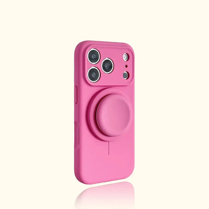 Silicone Phone Case with Magnetic Stand - Pitaya Pink + Stand original variant photo