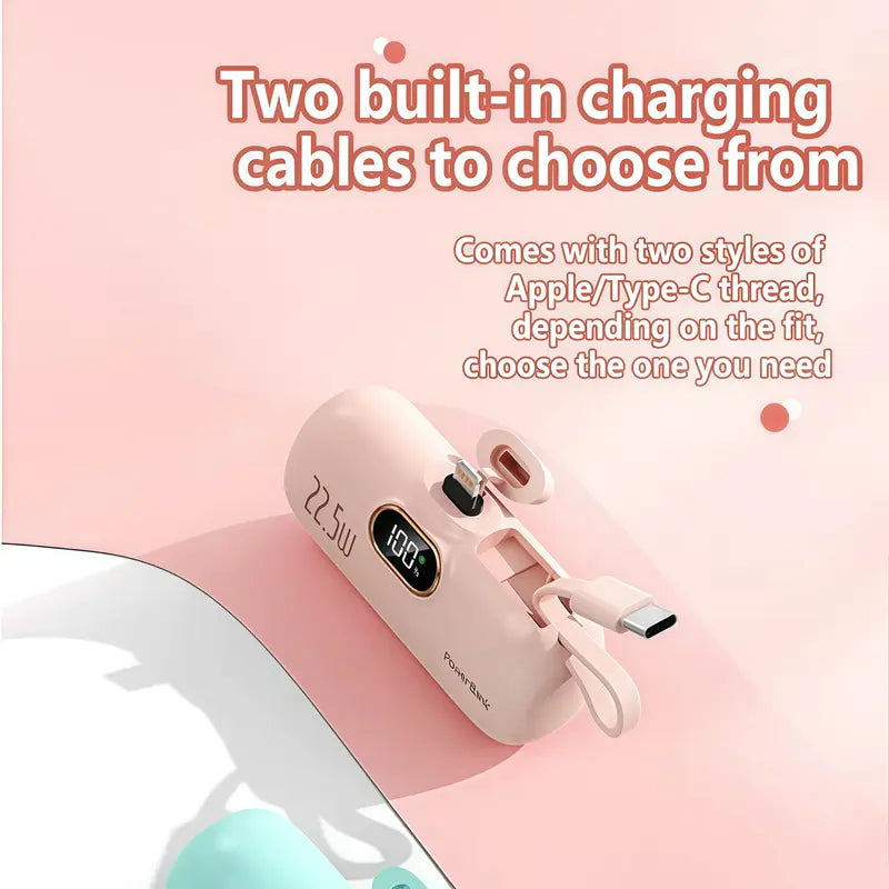 5000mAh Mini Power Bank with Digital Battery Display - original main gallery photo